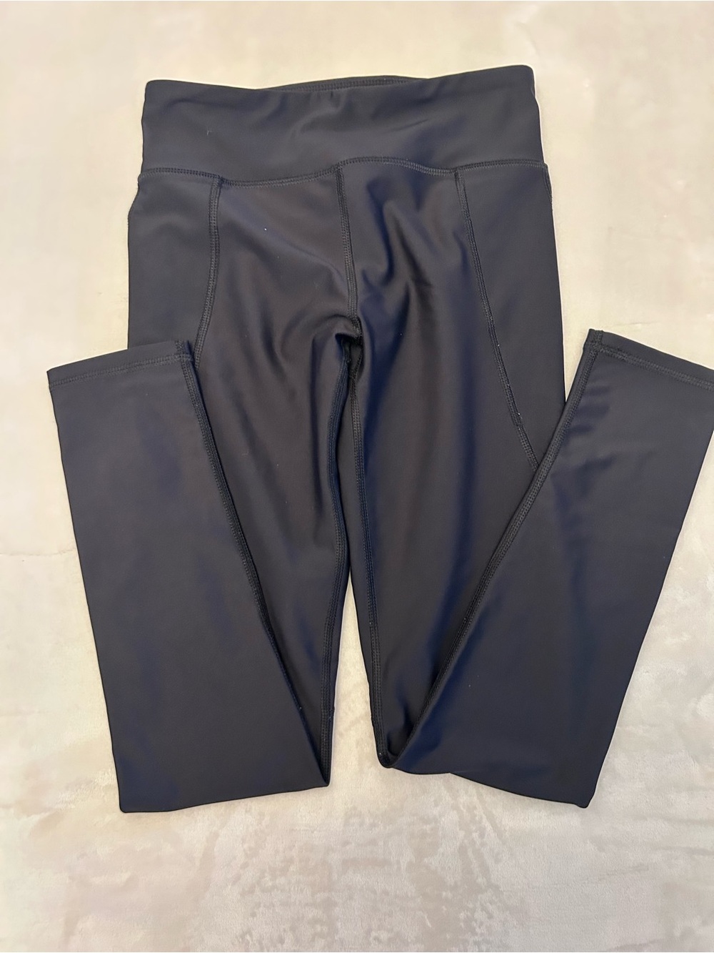 Kids Black High-Waist Active Leggings